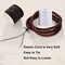 2 Rolls 1 mm Sturdy Stretchy Elastic Cord for Jewelry Making, Necklaces, Beading Black and White